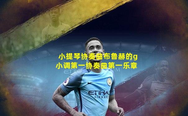 小提琴协奏曲布鲁赫的g小调第一协奏曲第一乐章