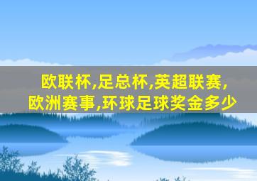 欧联杯,足总杯,英超联赛,欧洲赛事,环球足球奖金多少