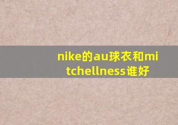 nike的au球衣和mitchellness谁好